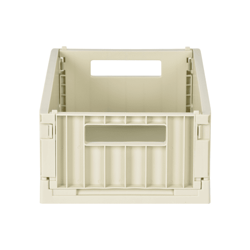 Caixa de plástico PLEGABLE I 11,8x29,5x21,2cm cor bege