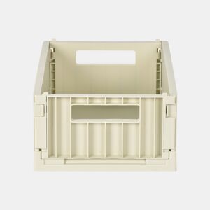 Caixa de plástico PLEGABLE I 11,8x29,5x21,2cm cor bege