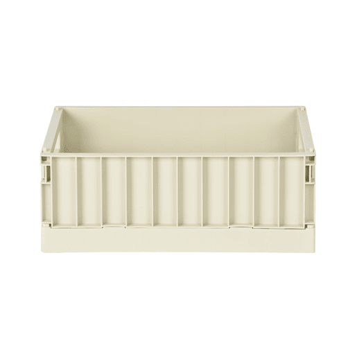 Caixa de plástico PLEGABLE I 11,8x29,5x21,2cm cor bege