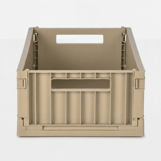 Caixa de plástico PLEGABLE I 11,8x29,5x21,2cm cor castanho