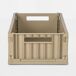 Caja de plástico PLEGABLE I Caja de plástico PLEGABLE I Marrón