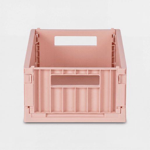 Caixa de plástico PLEGABLE I 11,8x29,5x21,2cm cor rosa
