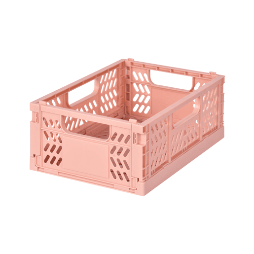 Caixa de plástico PLEGABLE II 8,5x21x14,5cm cor rosa