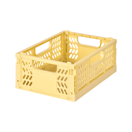 Caixa de plástico PLEGABLE II 8,5x21x14,5cm cor amarelo