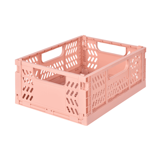 Caixa de plástico PLEGABLE II 12,3x29x21,3cm cor rosa