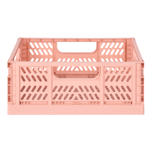 Caixa de plástico PLEGABLE II 12,3x29x21,3cm cor rosa