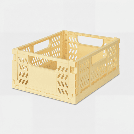 Caixa de plástico PLEGABLE II 12,3x29x21,3cm cor amarelo