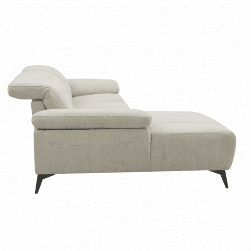 Chaise longue esquerda ANDY com relax elétrico cor bege Chaise longue esquerda ANDY com relax elétrico cor bege