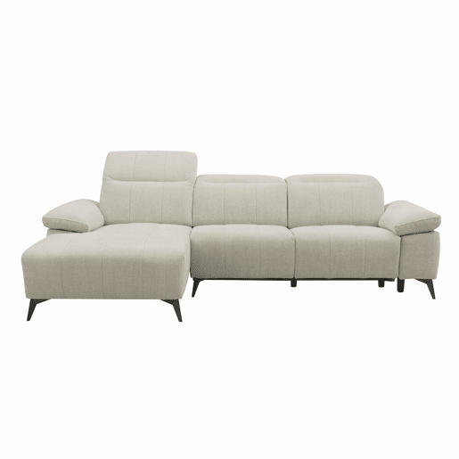 Chaise longue esquerda ANDY com relax elétrico cor bege Chaise longue esquerda ANDY com relax elétrico cor bege