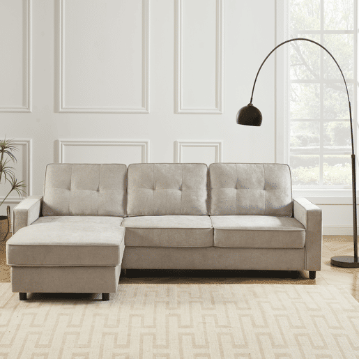 Chaise longue reversÃvel CIAN cor vison Chaise longue reversÃvel CIAN cor vison