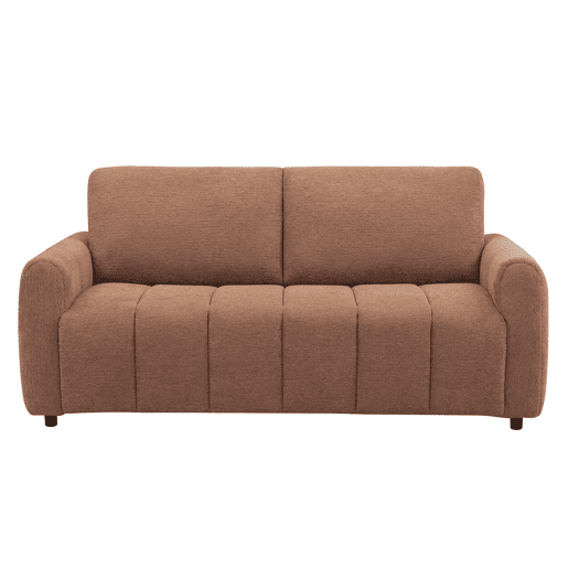 Sofá cama 3 lugares KUKY cor terracota