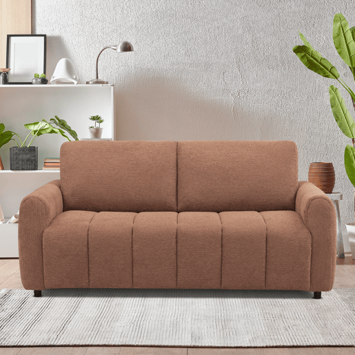 Sofá cama 3 lugares KUKY cor terracota