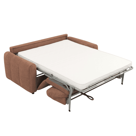 Sofá cama 3 lugares KUKY cor terracota