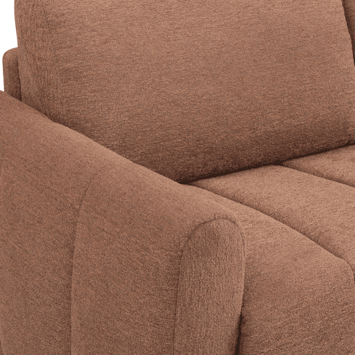Sofá cama 3 lugares KUKY cor terracota