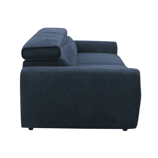Sofá 3 lugares e 2 assentos deslizantes LOAN XL cor azul escuro