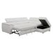 Rinconera con cama piel MAYA Rinconera con cama piel MAYA Blanco