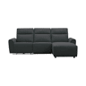 Chaise longue direita e relax elétrico TOBY cinzento escuro