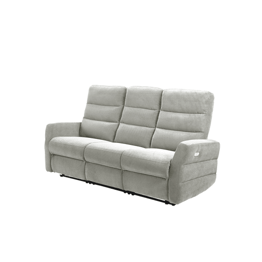 Sofá 3 lugares relax elétrico ZEUS cor cinza claro Sofá 3 lugares relax elétrico ZEUS cor cinza claro