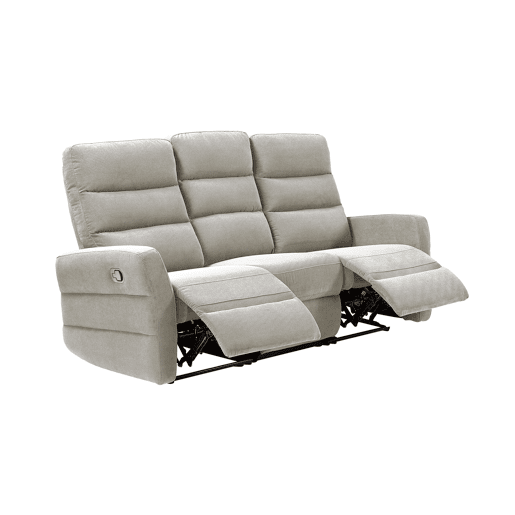 Sofá 3 lugares relax manual ZEUS cor cinza claro