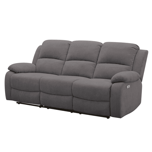 Sofá de 3 lugares 3 assentos relax elétricos RYAN vison Sofá de 3 lugares 3 assentos relax elétricos RYAN vison