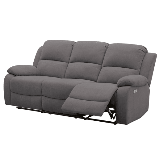 Sofá de 3 lugares 3 assentos relax elétricos RYAN vison Sofá de 3 lugares 3 assentos relax elétricos RYAN vison