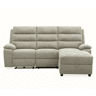Chaise longue direita AMANDA relax elétrico cor cinza claro