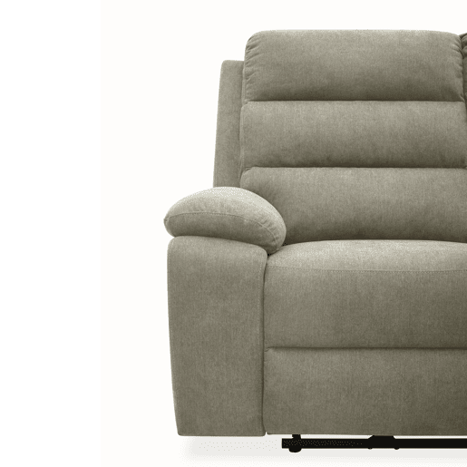 Chaise longue direita AMANDA relax elétrico cor cinza claro