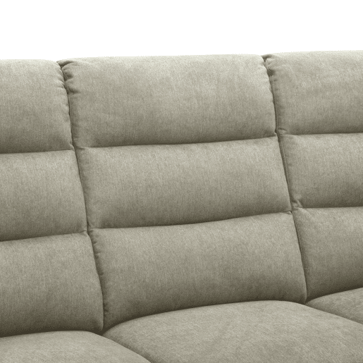Chaise longue direita AMANDA relax elétrico cor cinza claro
