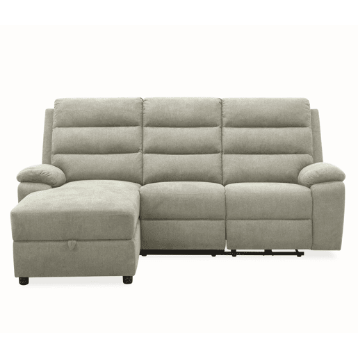 Chaise longue esquerda AMANDA relax elétrico cor cinza claro Chaise longue esquerda AMANDA relax elétrico cor cinza claro