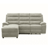 Chaise longue esquerda AMANDA relax elétrico cor cinza claro