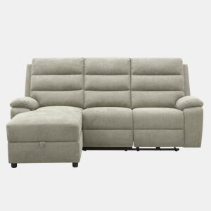 Chaise longue esquerda AMANDA relax elétrico cor cinza claro