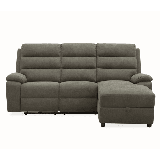 Chaise longue direita AMANDA relax elétrico cor vison