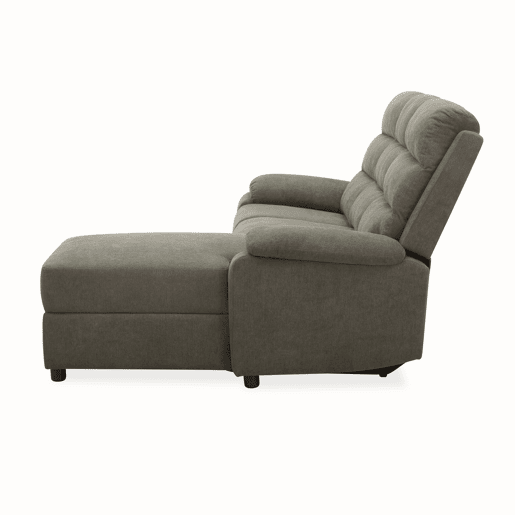Chaise longue direita AMANDA relax elétrico cor vison