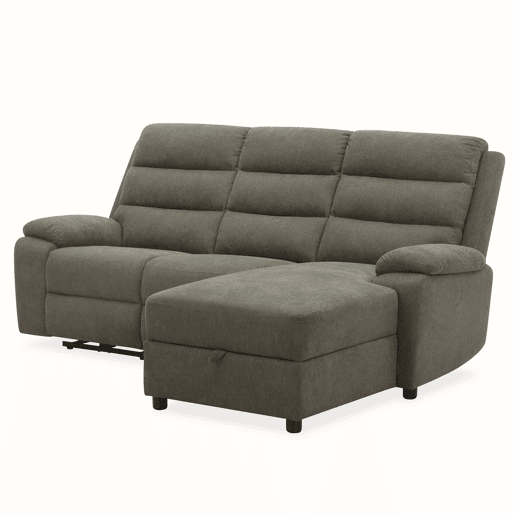 Chaise longue direita AMANDA relax elétrico cor vison
