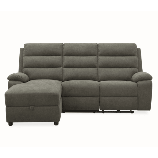 Chaise longue esquerda AMANDA relax elétrico cor vison