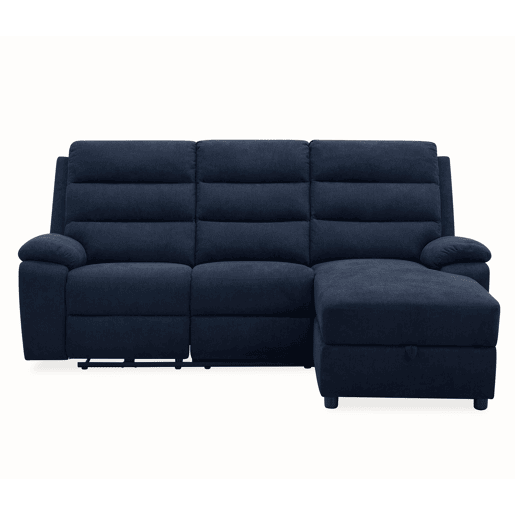 Chaise longue direita AMANDA relax elétrico cor azul