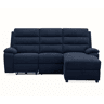 Chaise longue direita AMANDA relax elétrico cor azul