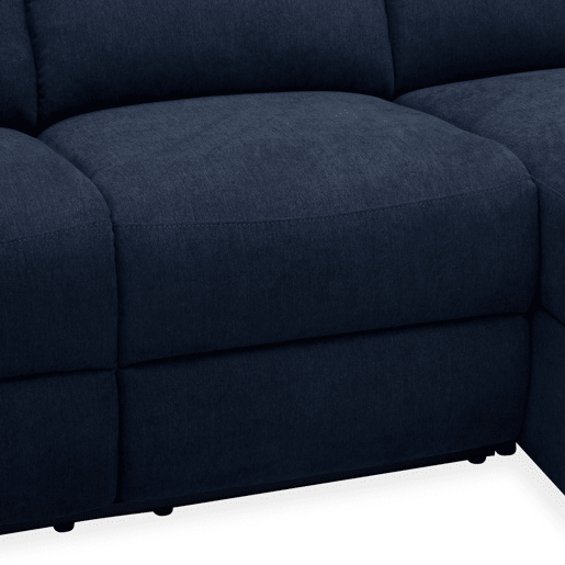 Chaise longue direita AMANDA relax elétrico cor azul