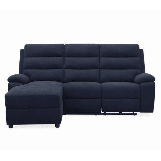 Chaise esquerda esquerda AMANDA relax elétrico cor azul