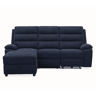 Chaise esquerda esquerda AMANDA relax elétrico cor azul