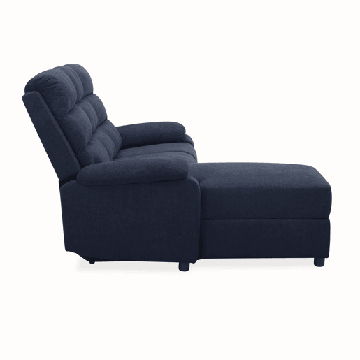 Chaise esquerda esquerda AMANDA relax elétrico cor azul