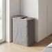 Cesto de ropa ECI bamboo y tela 67x54x34cm gris Cesto de ropa ECI bamboo y tela 67x54x34cm gris Gris