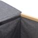 Cesto de ropa ECI bamboo y tela 67x54x34cm gris Cesto de ropa ECI bamboo y tela 67x54x34cm gris Gris