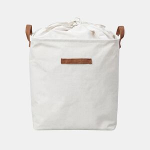 Cesto de roupa SWEDEN tecido 44x40x30cm cor branco