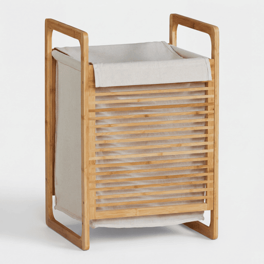 Cesto de roupa NAGOYA bambu 60x40x35cm cor natural Cesto de roupa NAGOYA bambu 60x40x35cm cor natural