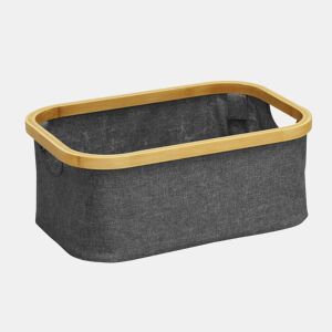 Cesto ECI BAMBOO 16x38x26cm cor cinza