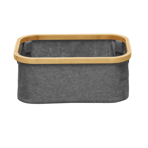 Cesto ECI BAMBOO 16x38x26cm cor cinza