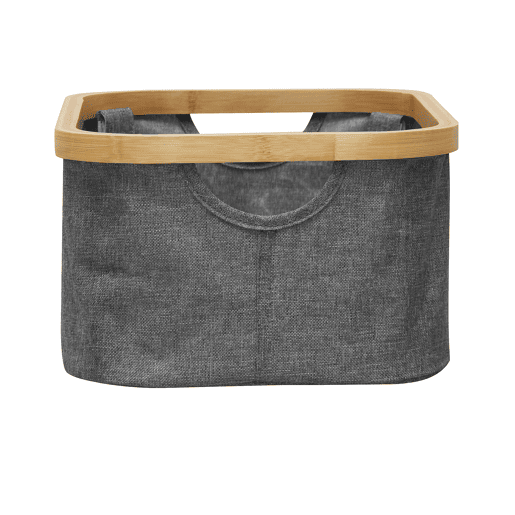 Cesto ECI BAMBOO 16x38x26cm cor cinza