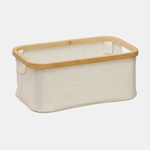 Cesto ECI BAMBOO 16x38x26cm cor bege