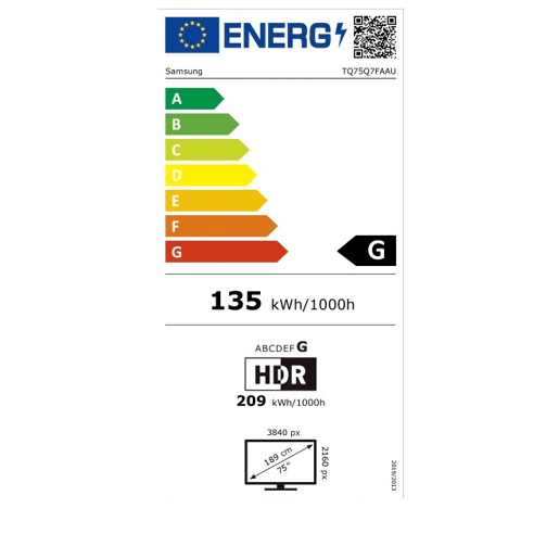 TV 75 polegadas SAMSUNG Q75Q7FAAUXXH Smart TV 4K TV 75 polegadas SAMSUNG Q75Q7FAAUXXH Smart TV 4K
